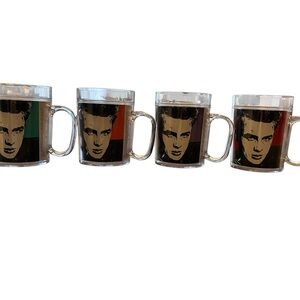 Set of Four James Dean Collector Mugs